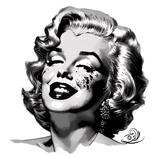 Marilyn Monroe Portrait Smile On Cry Later Mask