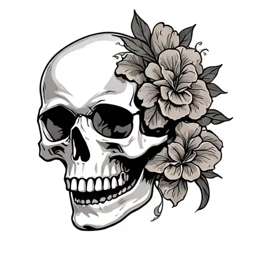 New Orleans Themed Skull
