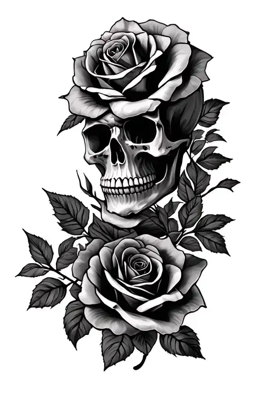 Skull And Roses