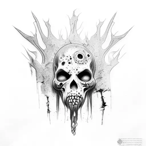 Zombified Beautiful Woman