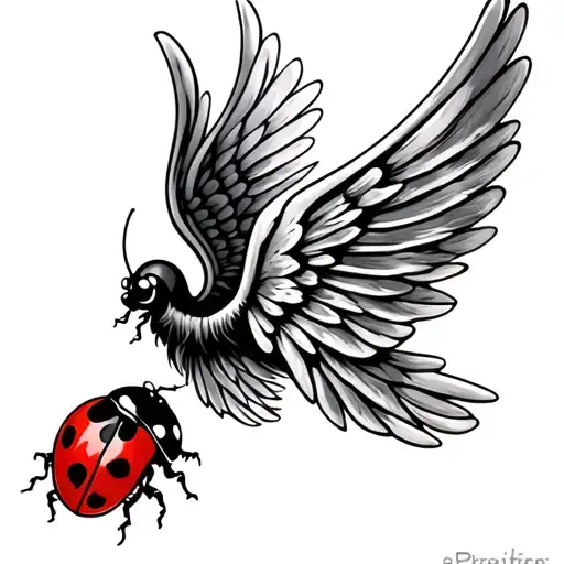 Angel Wing And Ladybug