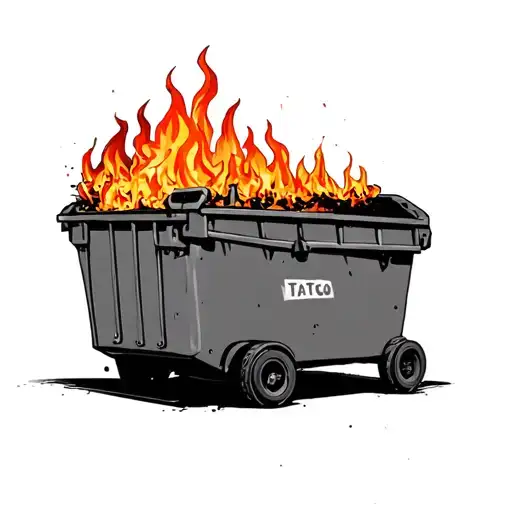 Dumpster Fire Classroom Scene
