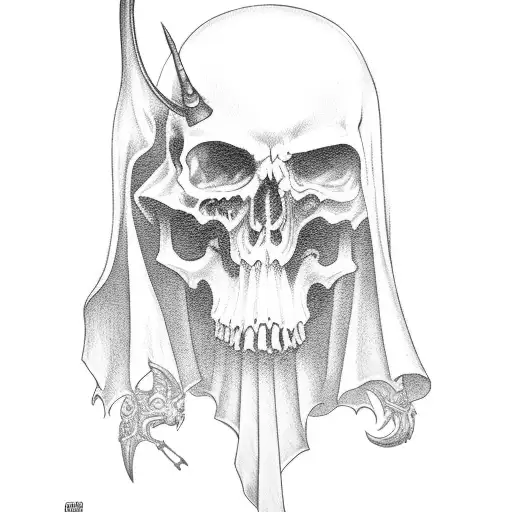 Grim Reaper In Charro Outfit