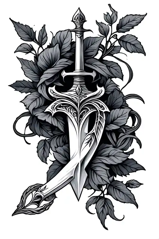 Dagger And Vines Wrapping