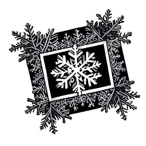 National Eating Disorder Association Symbol Made Out Of Snowflakes