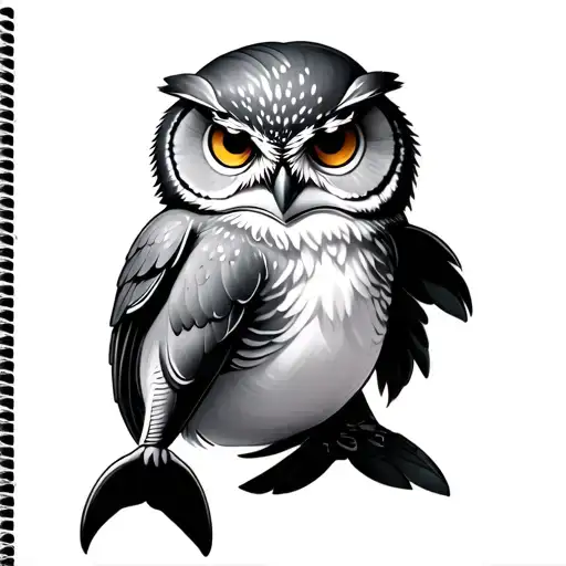 Dolphin And Owl Hybrid Animal