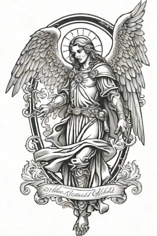 Gothic Catholic Tattoo Michael The Archangel