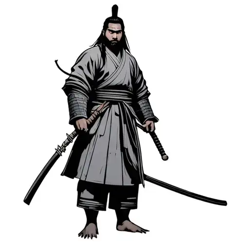 Minimalistic Samurai Standing