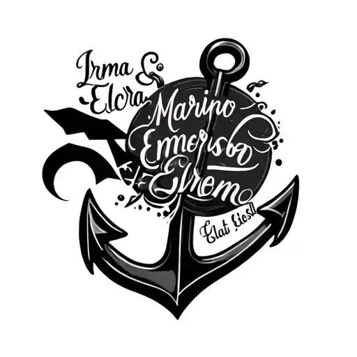 Anchor With Names Irma Marino Elcira Emerson Liat Helem And Grassel