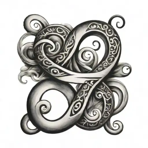 Infinity Symbol With Number 99