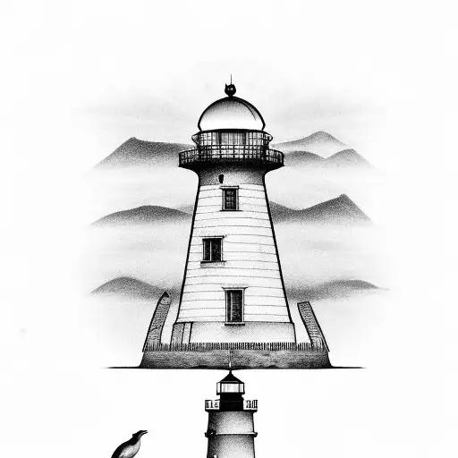 Lighthouse Dolphins Night