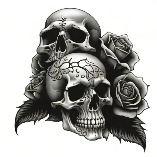 Skull And Roses