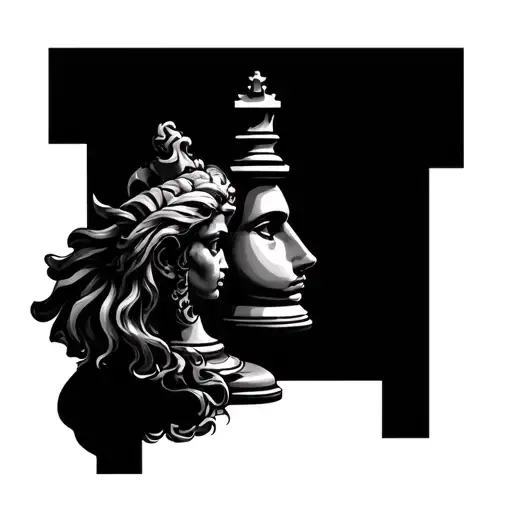 Full Led Tattoo Of Chess Piece