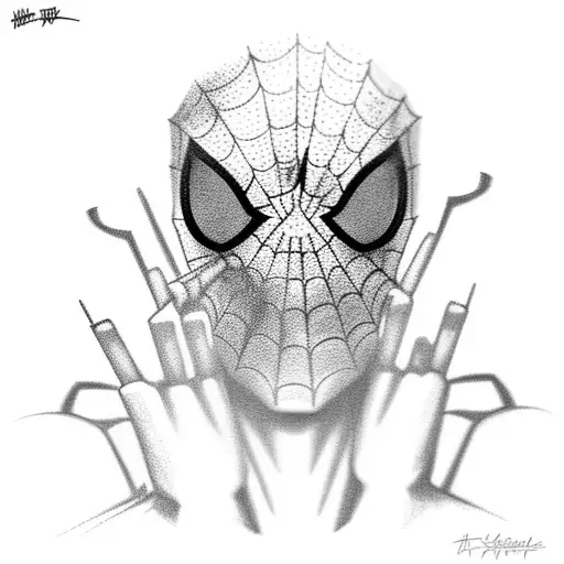 Spider-man Smoking A Cigarette Overlooking New York City