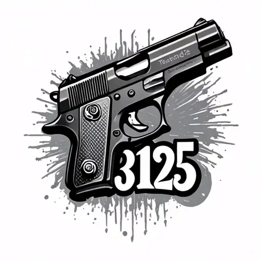 Gun And Number 3125