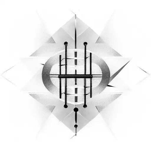 An Abstract Design Combining Binary Code And Musical Instruments