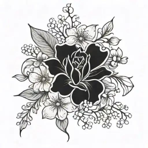 Birth Flower Intertwined