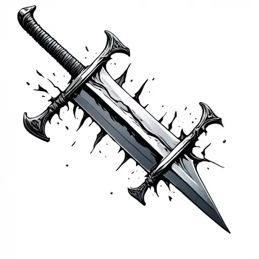 Sword Broken In Half