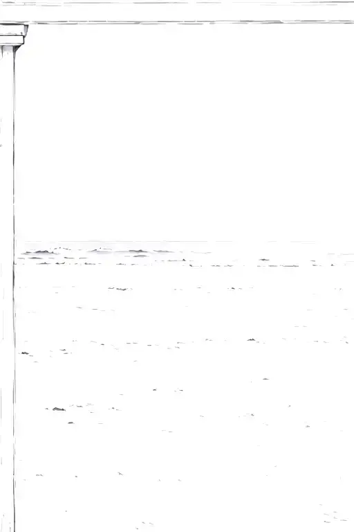 A View Of The Ocean From A Porch