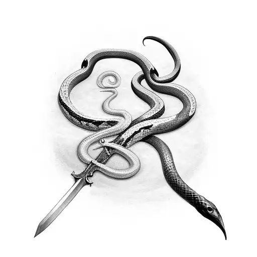 Snake And A Sword