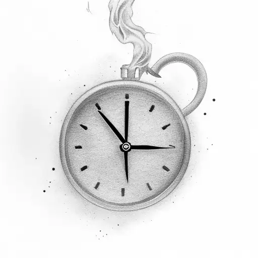 Time Flies Quote In Smoke