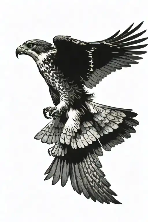 An Osprey Flying And Holding A Small Trout Near The River In The Forest