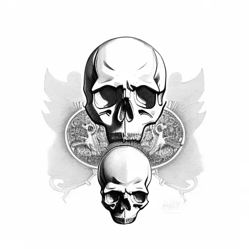 Skull And Raven