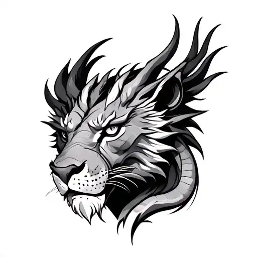 Head Leon And Dragon Wrapped