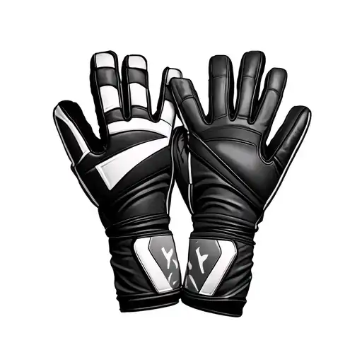 Goalkeeper And Football Arc Gloves