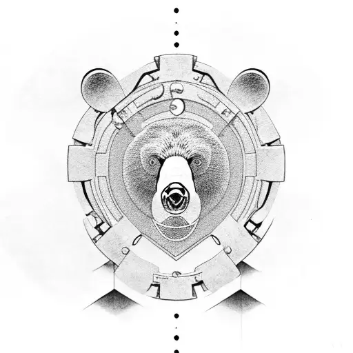 Bear Trap Hard Outlines Symmetrical