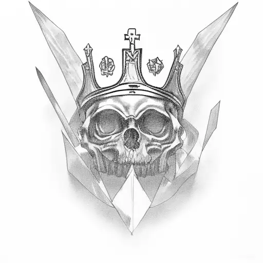 Requiem In Pase With A Pointed Crown