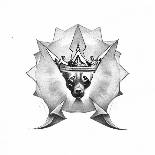 Lettering With A Pointed Crown