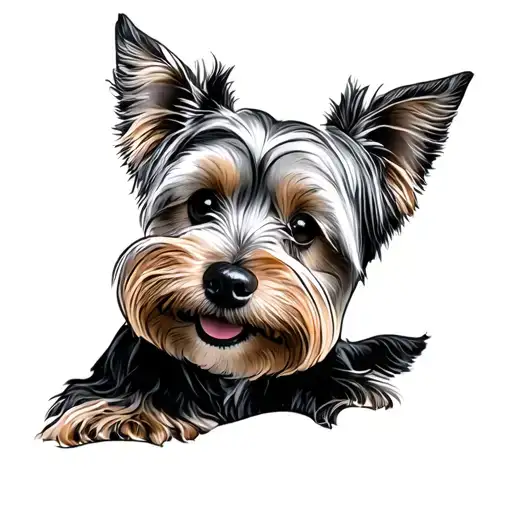Yorkie Dog Face