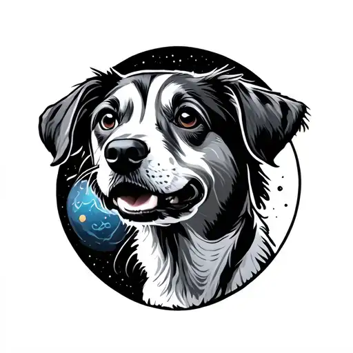 Footprint Dogs In Space