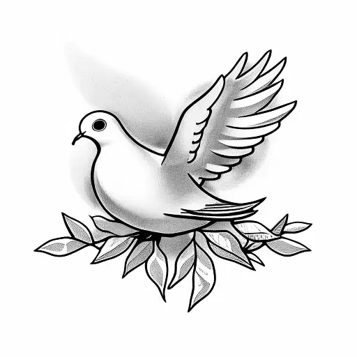 Dove And Olive Branches