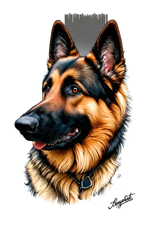 Blonde German Shepherd