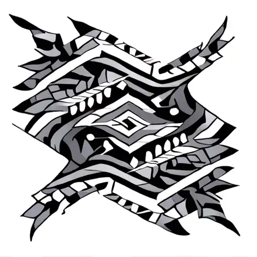 Aztec Tribal Wrap Around Pattern