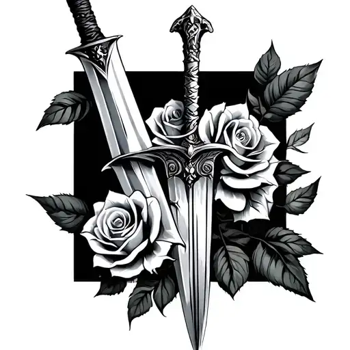 Sword With Roses
