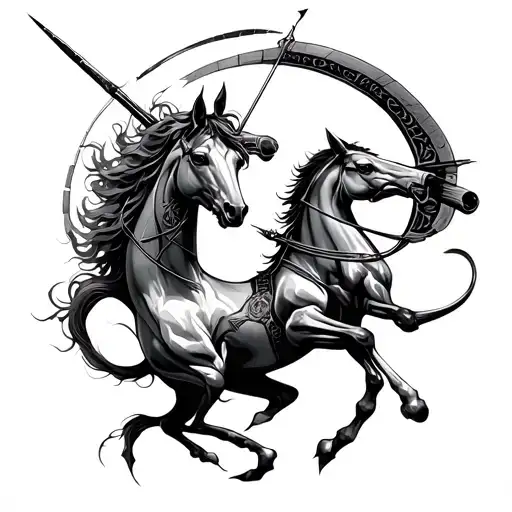 Sagittarius Within The Gin And Yan