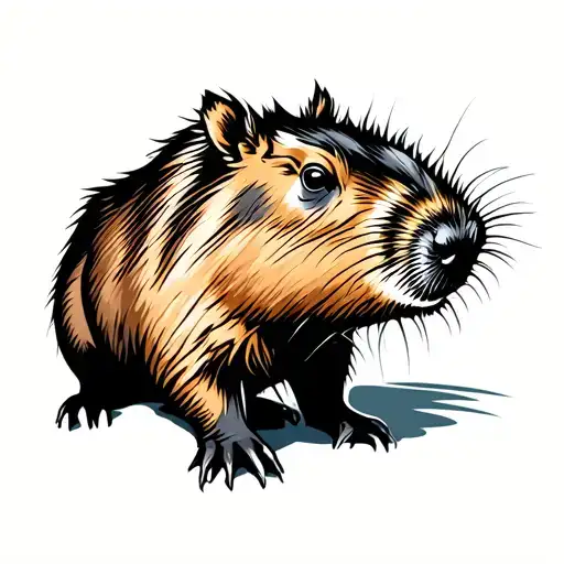 Capybara Gay Tattoo Design Inspired