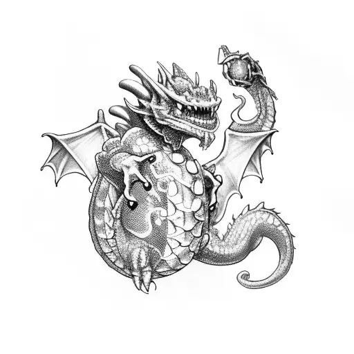 Evil Bubble Bobble Dragon