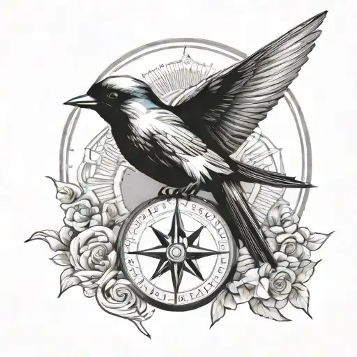 Swallow And Compass