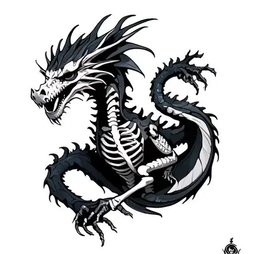 Dragon And Skeleton