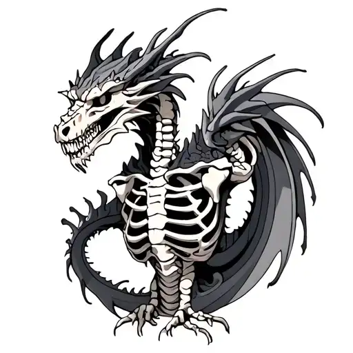Dragon And Skeleton