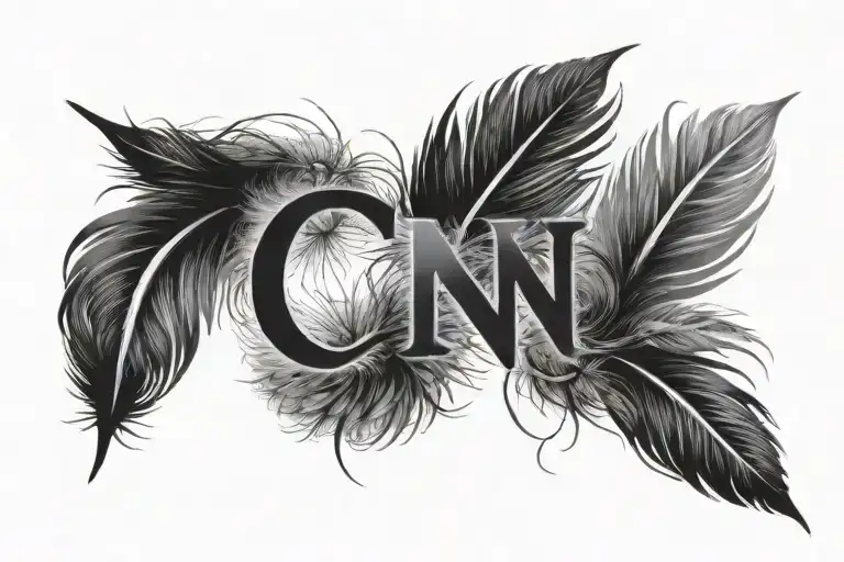 Dandelion Feather C N Letter Together
