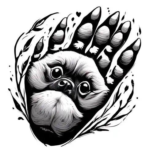 Trembol With A Dog Footprint