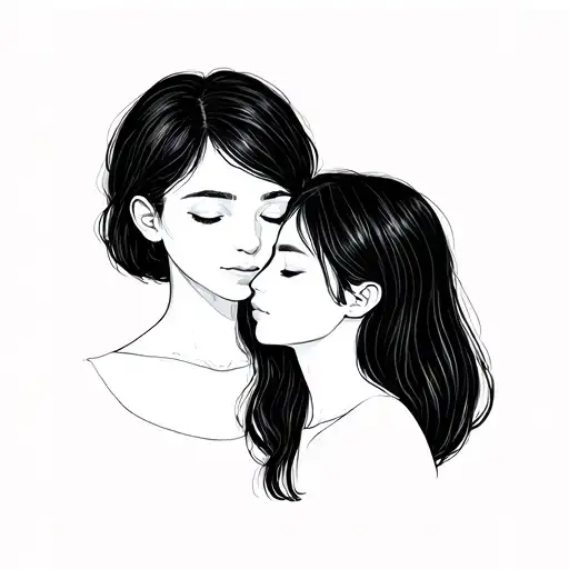 Minimalist Siblings Minimalist Fine Black Line