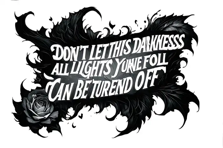 Dont Let This Darkness Fool You All Lights Turned Off Can Be Turned On