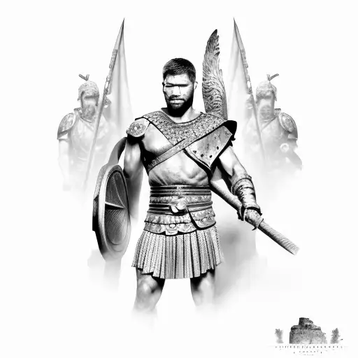 Spartacus And Roman Army
