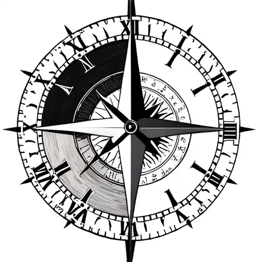 Half Compass Half Clock Embedded